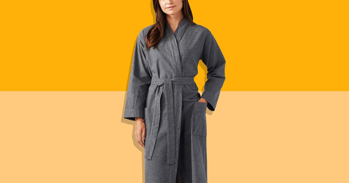 brushed cotton bathrobe