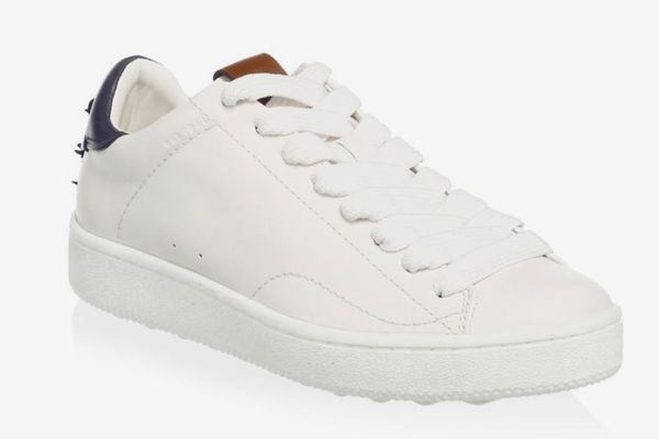 COACH Leather Lace-Up Low-Top Sneakers