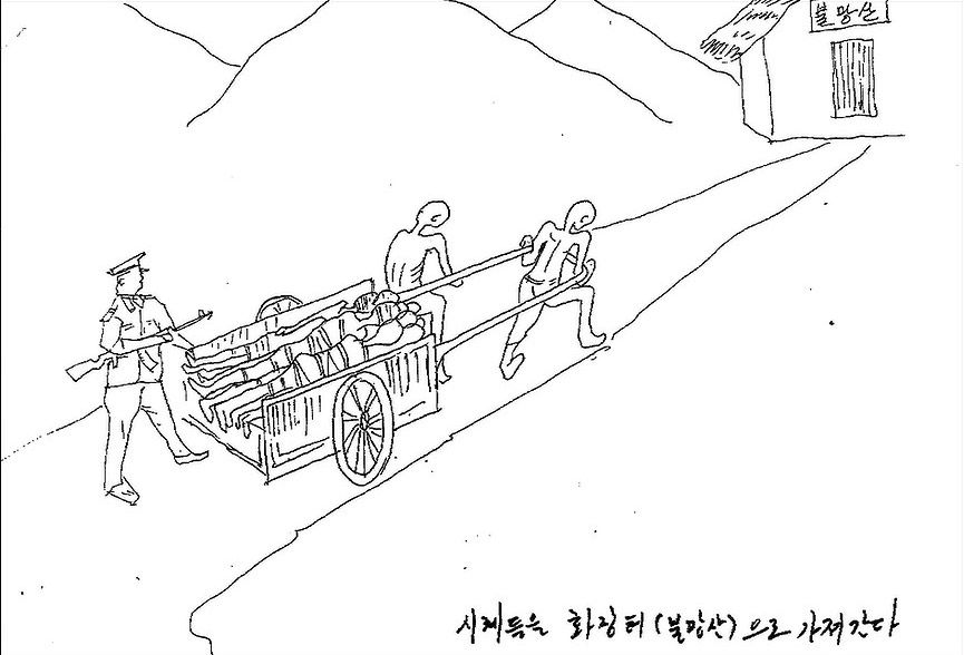 north korean concentration camp drawings