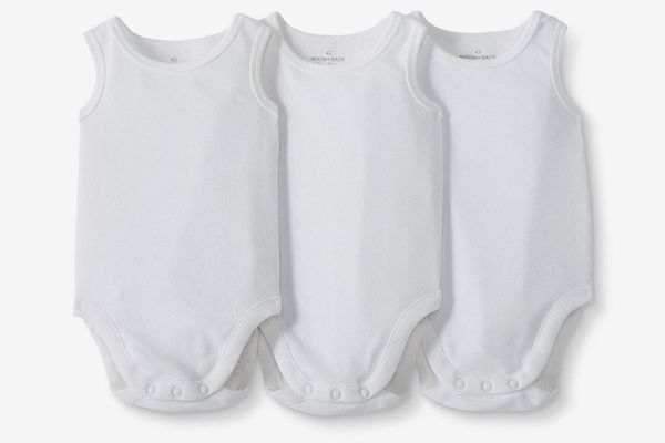 Moon and Back by Hanna Andersson Baby 3 Pack Sleeveless Bodysuit