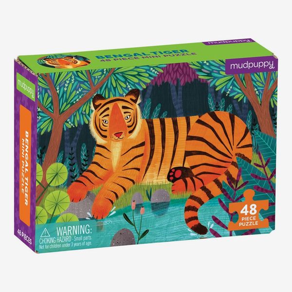 Mini rompecabezas de 48 piezas del tigre de Bengala de Mudpuppy
