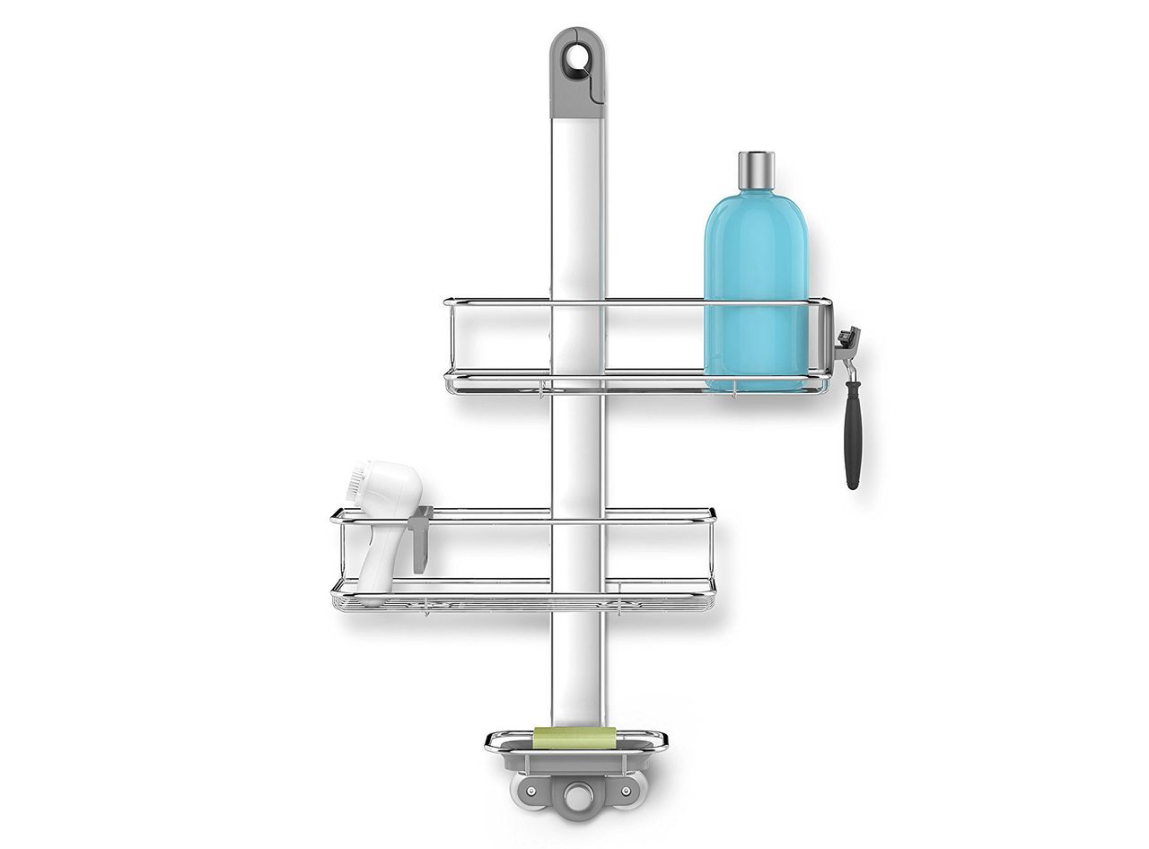 Simplehuman Adjustable, Hanging Shower Caddy, Stainless Steel and Anodized Aluminum