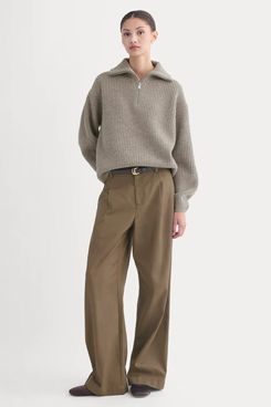 Everlane The Half-Zip Sweater in Luxe Merino