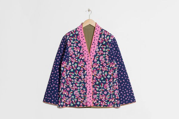Floral Print Quilted Jacket