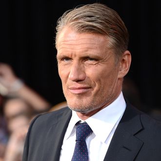 Actor Dolph Lundgren arrives at Lionsgate Films' 'The Expendables 2' premiere on August 15, 2012 in Hollywood, California.