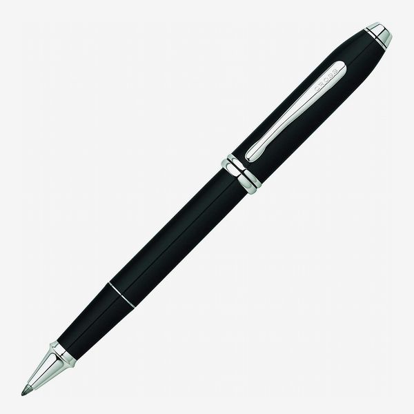Cross Townsend Black Lacquer Selectip Rollerball Pen with Rhodium-Plated Appointments