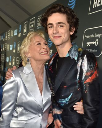 glenn close timothee chalamet