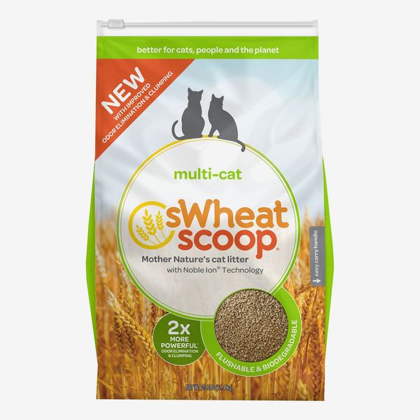 sWheat Scoop Multi-Cat Natural Wheat Cat Litter, 36 Pounds