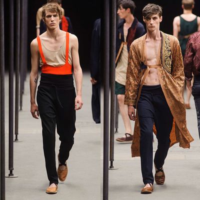 Male harnesses are officially a celebrity fashion trend