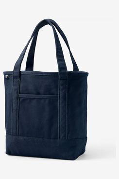 Lands’ End Zip Top Canvas Tote Bag - Medium