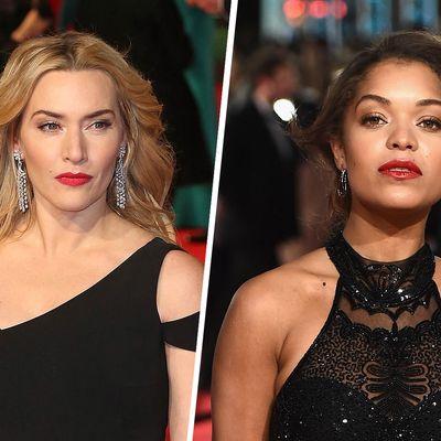 Kate Winslet and Antonia Thomas at the BAFTAs