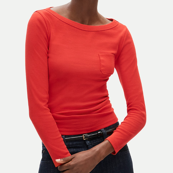 J.Crew Perfect-Fit Three-Quarter Sleeve T-shirt