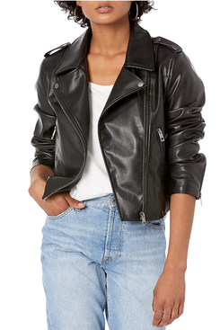 The Drop Heather Leather Jacket