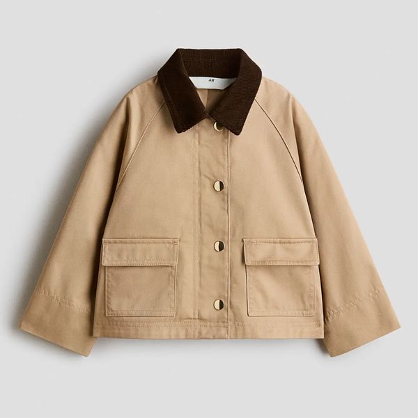 H&M Utility Jacket with Corduroy Collar