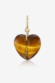 Ten Thousand Things Tiger’s Eye Mini Split Heart Charm