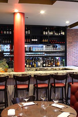 The bar.