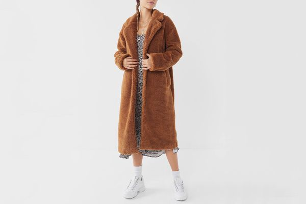 Urban Outfitters Teddy Duster Coat
