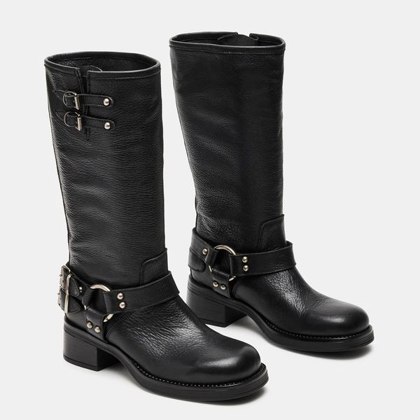 Steve Madden Astor Black Leather