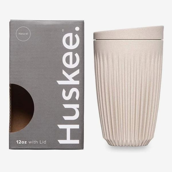 Huskee Cup + Lid Natural (12 Ounces)