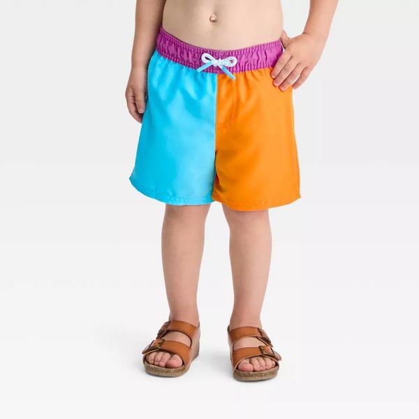 Cat & Jack Toddler Boys' Colorblock Swim Shorts