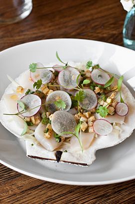 Grilled king oyster mushrooms, long beans, curry oil, finger lime