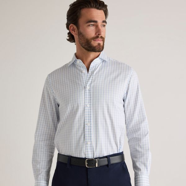 Quince Men's Organic Cotton Stretch Twill Dress Shirt
