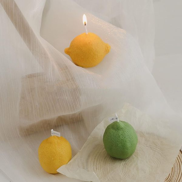 T-shin Lemon Shaped Scented Candle