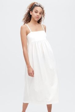 Uniqlo Linen-Blend Gathered Camisole Dress