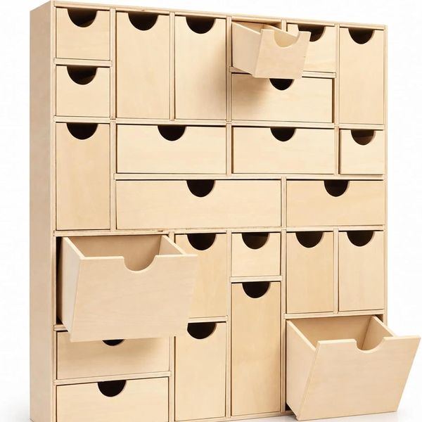 Flangairy 2026 DIY Craft Wooden Advent Calendar