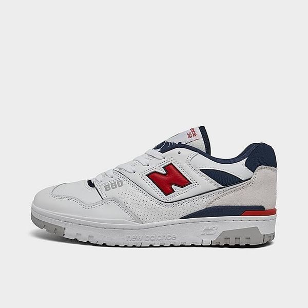 New Balance 550 Casual Shoes - White/True Red