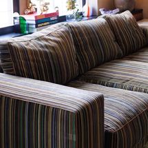 Andy Cohen’s Stripey Paul Smith Couch