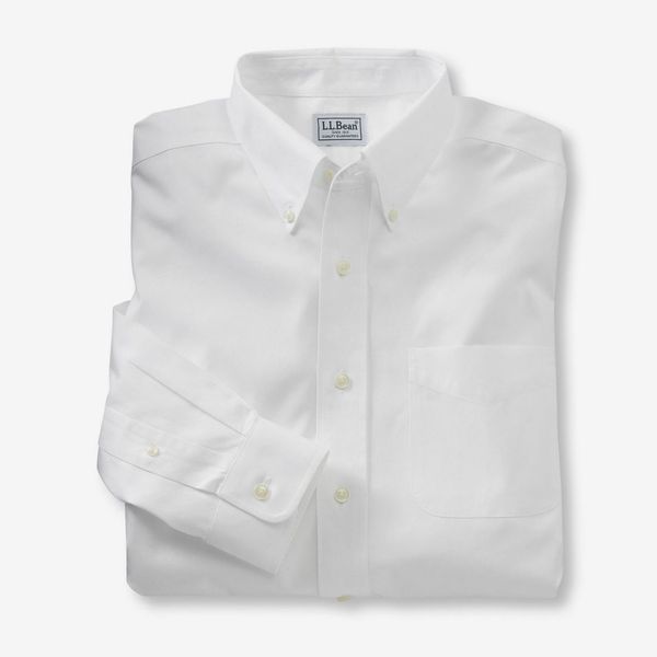 L.L.Bean Men's Wrinkle-Free Pinpoint Oxford Cloth Shirt, Traditional Fit