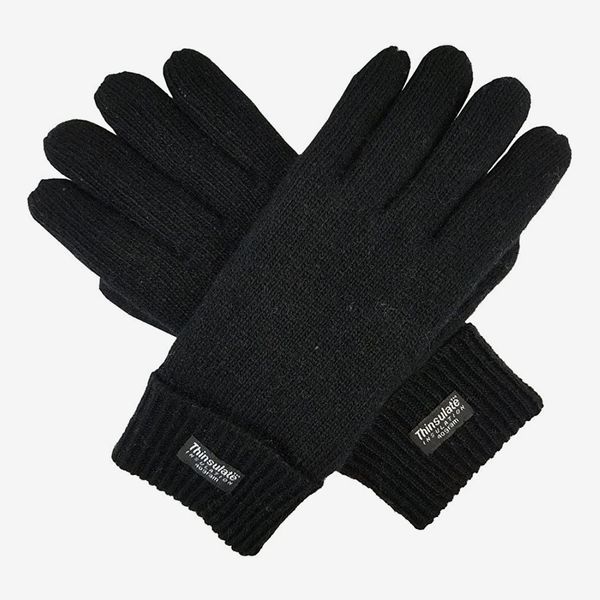 Bruceriver Men's Pure Wool Knitted Gloves With Thinsulate Lining