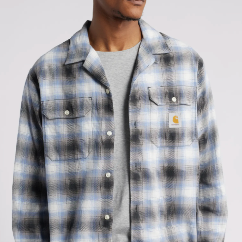 Carhartt Blanchard Check Long-Sleeved Camp Shirt