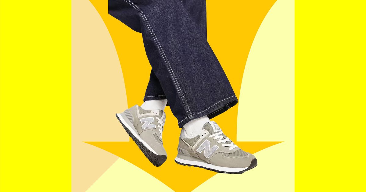 New Balance 574 Core Sneakers Gray/White Sale 2025 The Strategist