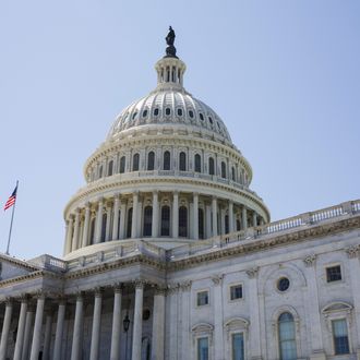 16 Apr 2014, Washington, DC, USA --- The United States Capital Building in Washington DC --- Image by ? James Leynse/Corbis