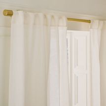 West Elm Sheer European Flax Linen Curtain