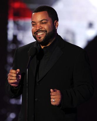 LOS ANGELES, CA - JANUARY 14: Ice Cube speaks onstage during the 16th annual Critics' Choice Movie Awards at the Hollywood Palladium on January 14, 2011 in Los Angeles, California. (Photo by Kevin Winter/Getty Images) *** Local Caption *** Ice Cube