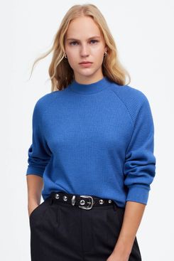 Madewell Waffle-Knit Long-Sleeve Crewneck Tee