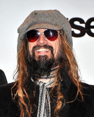 Musician Rob Zombie poses in the press room at the 26th annual Rock and Roll Hall of Fame Induction Ceremony at The Waldorf=Astoria on March 14, 2011
