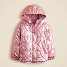 Crewcuts Girls’ Pippa metallic quilted jacket with PrimaLoft