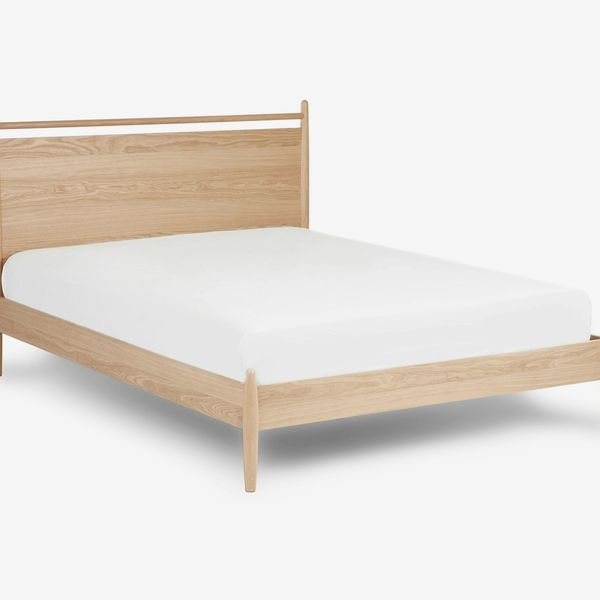 Article Lenia Queen Panel Bed - White Oak