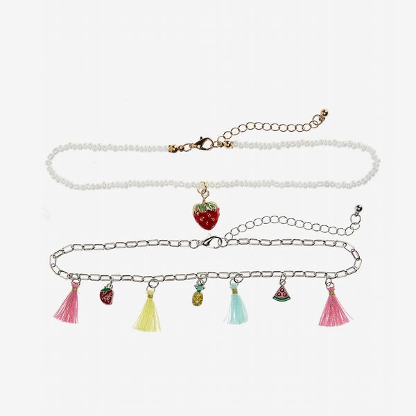 Ruby & Ry Kids’ 2-Pack Fruit Charm Choker Necklaces