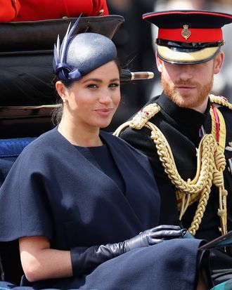 Meghan Markle and Prince Harry at Trooping the Colour.