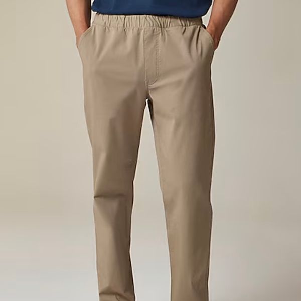 J.Crew Drawstring Pant in Stretch Cotton Blend