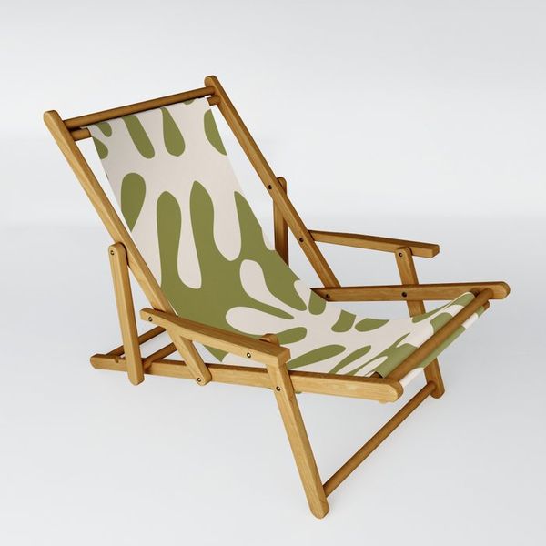 Matisse Leaves Green Sling Chair by Swati Bhatnagar