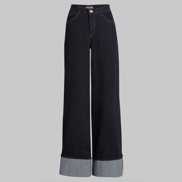 Wit & Wisdom 'Ab'Solution Skyrise Cuffed Wide Leg Jeans