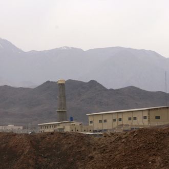 A general view of the Natanz nuclear enrichment facility, is seen on April 9, 2007.