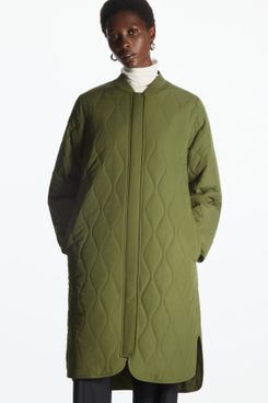 Cos Reversible Longline Quilted Liner Jacket