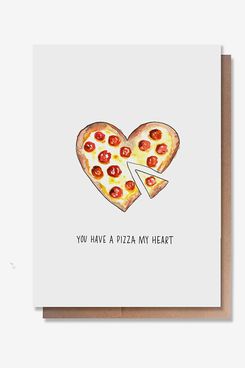 Wunderkid Pizza My Heart Valentine's Day Card